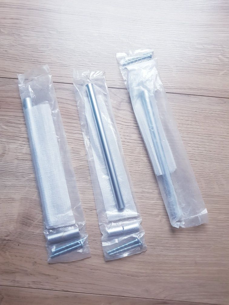 Nowe uchwyty metalowe do mebli, szafek  3 sztuk