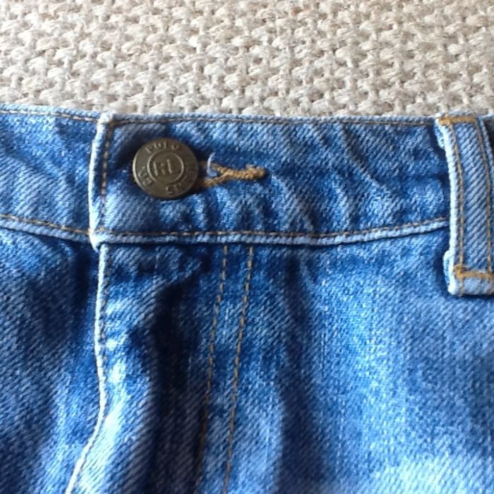 Mini saia Jeans Ralph Lauren como NOVA