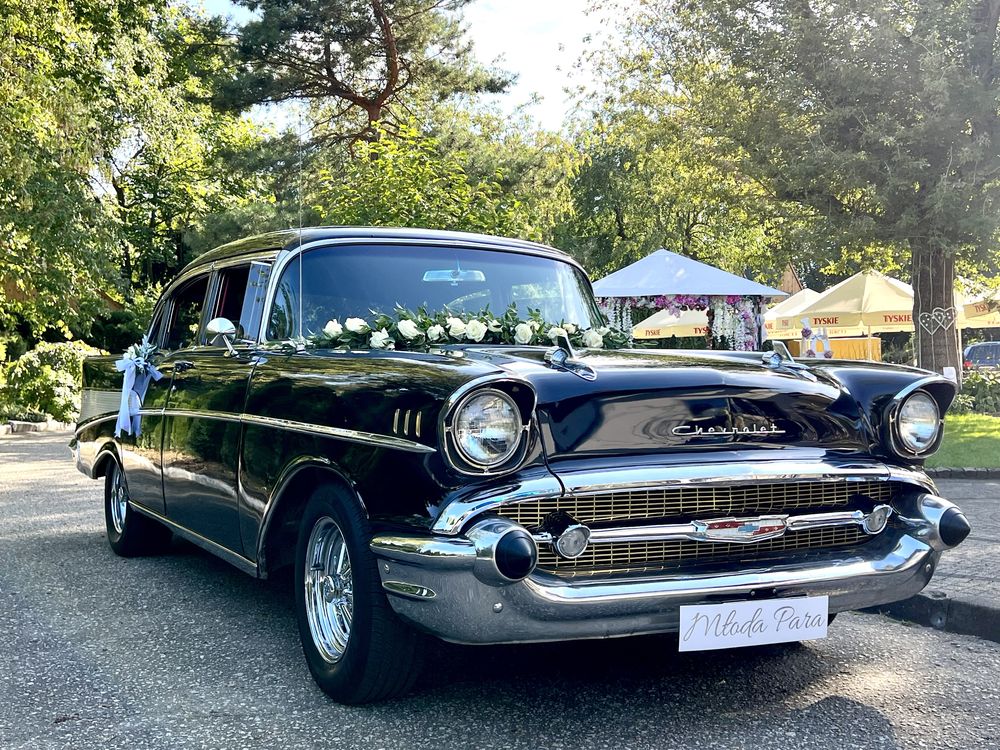 Chevrolet Bel Air 1957 V8 samochód auto do ślubu, na wesele, sesje