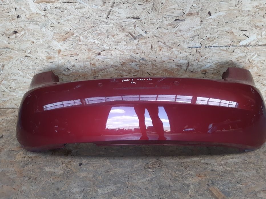 Zderzak tylny Skoda Fabia II 4x pdc kolor 9892
