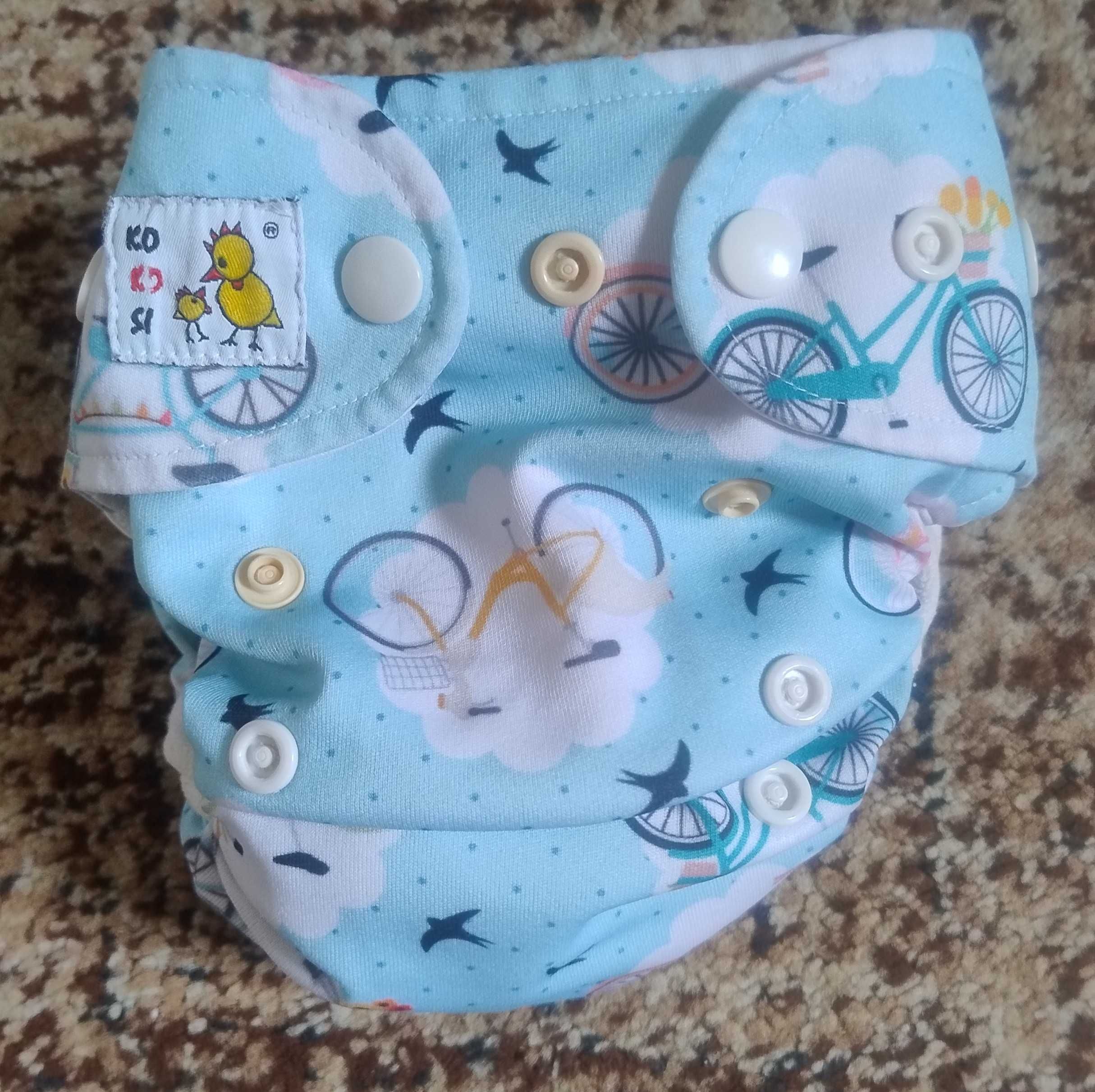 Pielucha wielorazowa Kokosi AIO rozmiar OS rowery