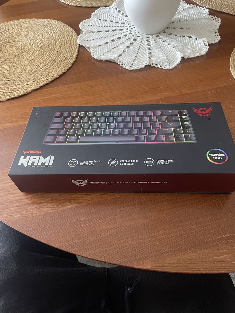 Teclado mecanico switch azul mini