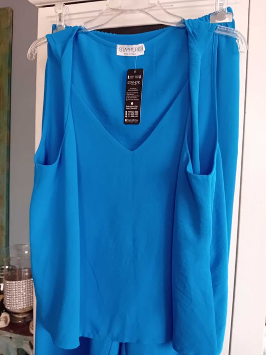 Komplet top koszulka i spodnie szerokie L/XL