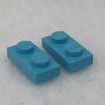 LEGO płytka 1x2 ciemny Turkusowy 3023