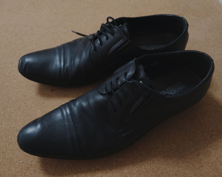 Męskie eleganckie buty skóra naturalna 43 brooman