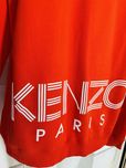 Kenzo Paris - pomarańczowa bluza męska z aplikacja Logo