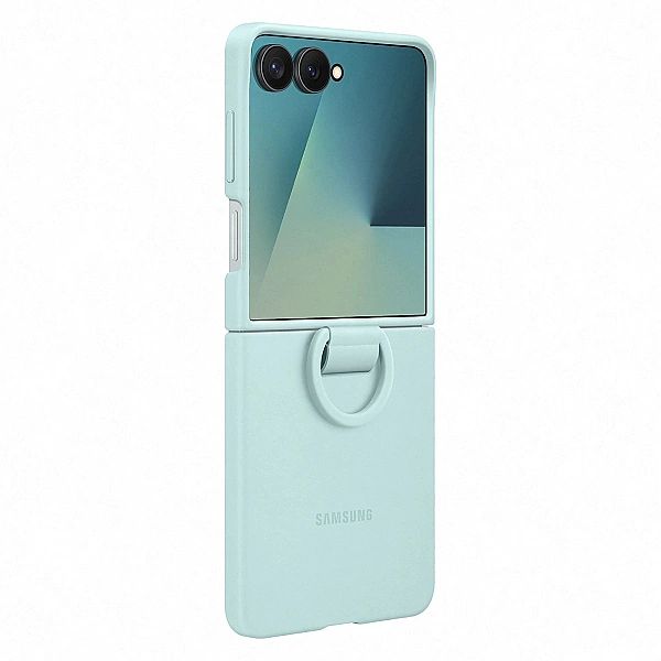 Etui silikonowe Samsung Ring Case na Samsung Galaxy Z Flip7 - jasnonie