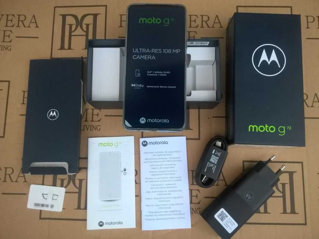 Nowa MOTO G72 8/256G pOLED6.6"120Hz Mld.Color 8x2.2GHz 108Mp NFC Dolby