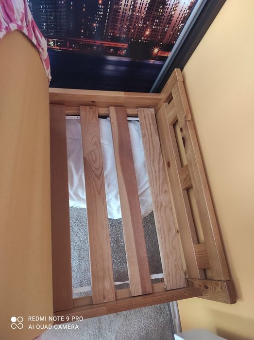 Łóżko dziecięce drewniane 160x70