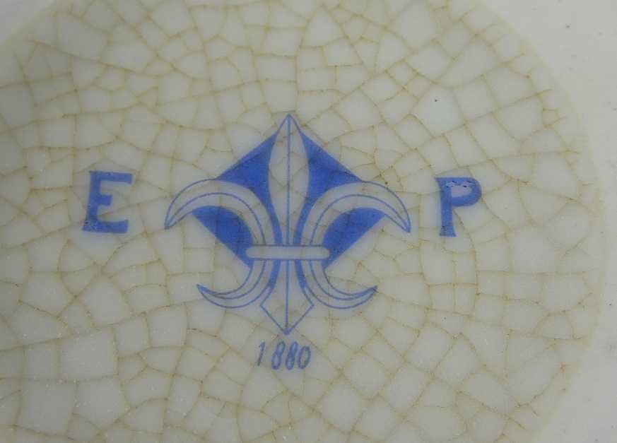 PATERA porcelana + brąz AMOR Putto paterka MYDELNICZKA