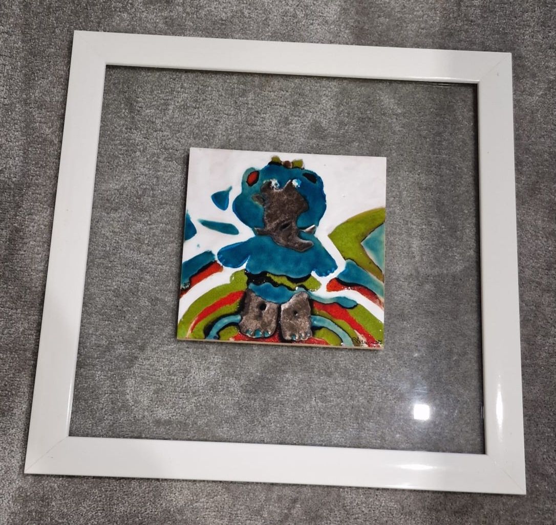 Quadros pintados à mão (47×47 cm)
