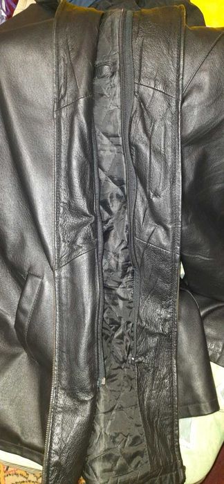 Мужская кожаная куртка ОЧЕНЬ БОЛЬШОГО размера Осень / Зима