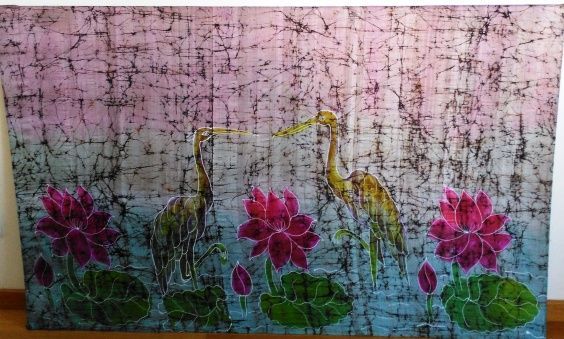 Quadro em seda c/ 164x103