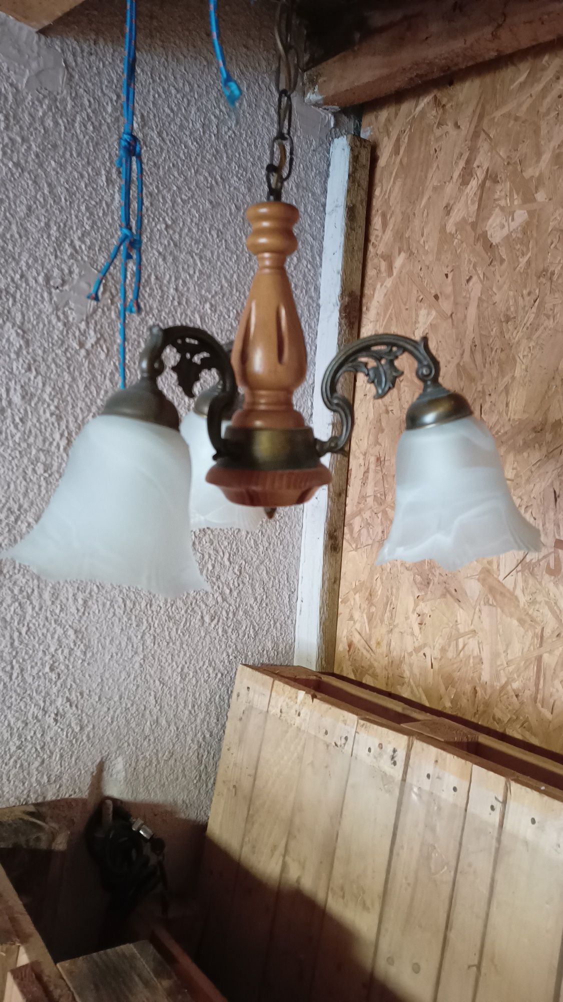 Żyrandol lampa PRL stan bdb