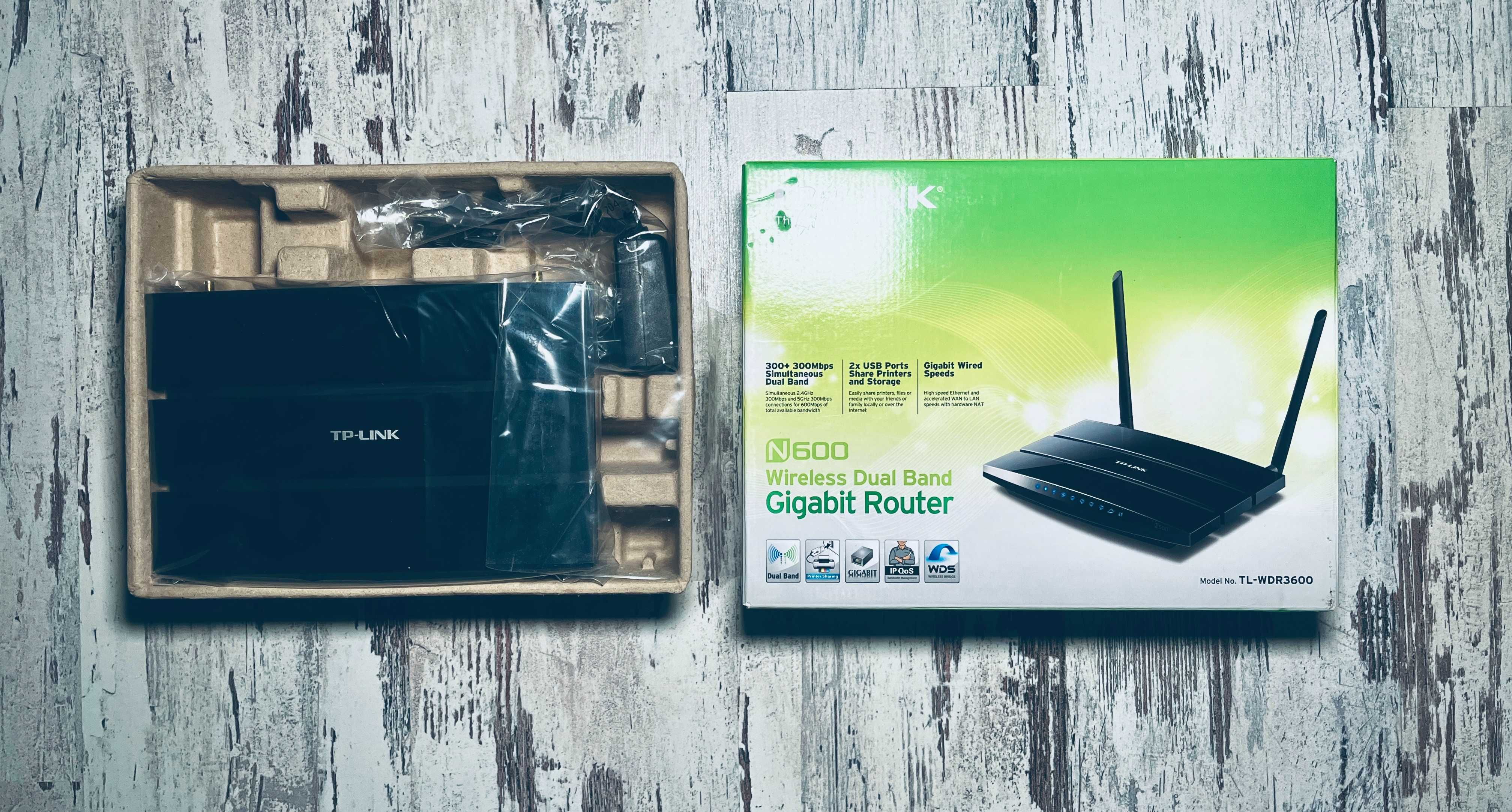 Dwupasmowy, gigabitowy router bezprzewodowy, N600 tp-link TL-WDR3600