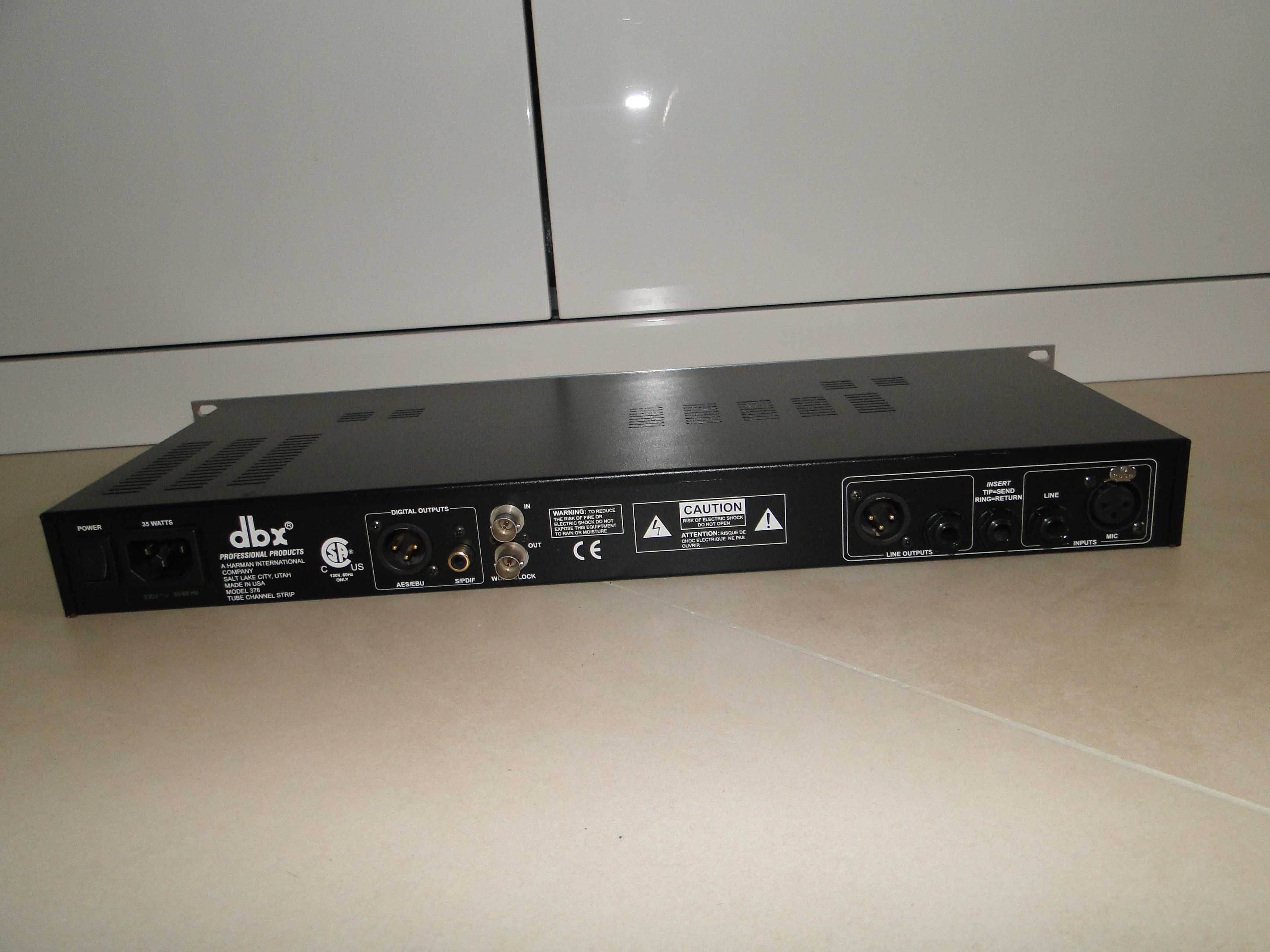 Lampowy Przedwzmacniacz Mikrofon Kompresor DBX 376 TUBE CHANNEL STRIP