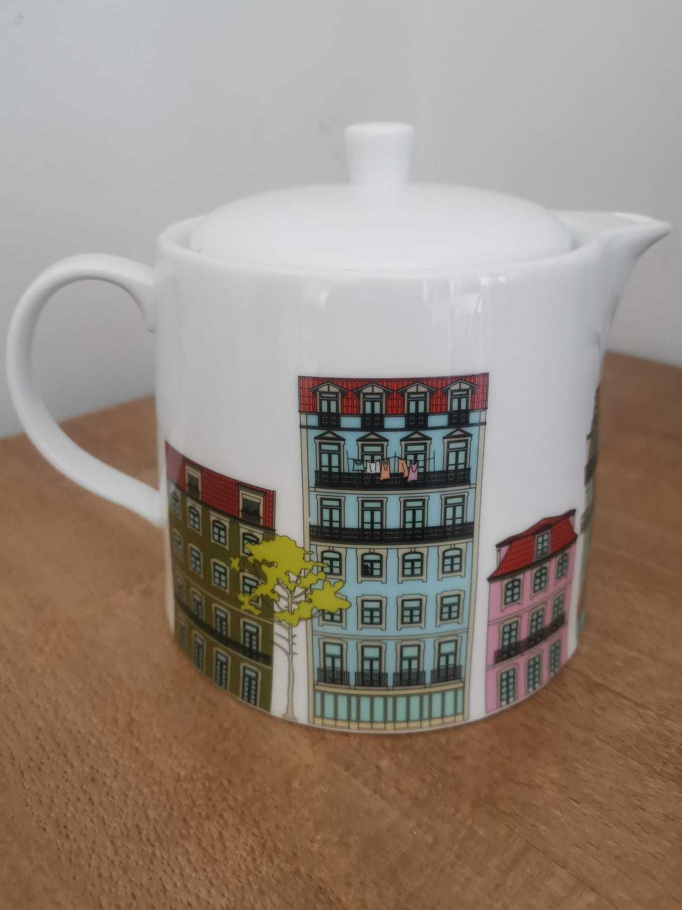 Bule de chá coleção Lisboa "Loja do Gato Preto"