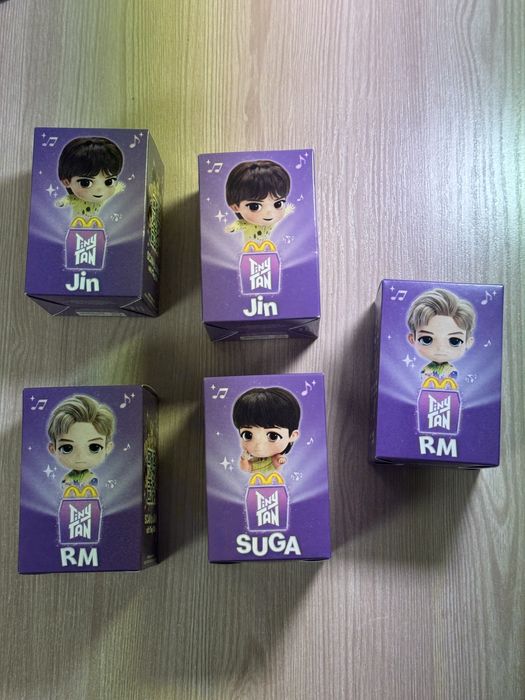 TinyTan фігурки BTS RM , JIN , SUGA