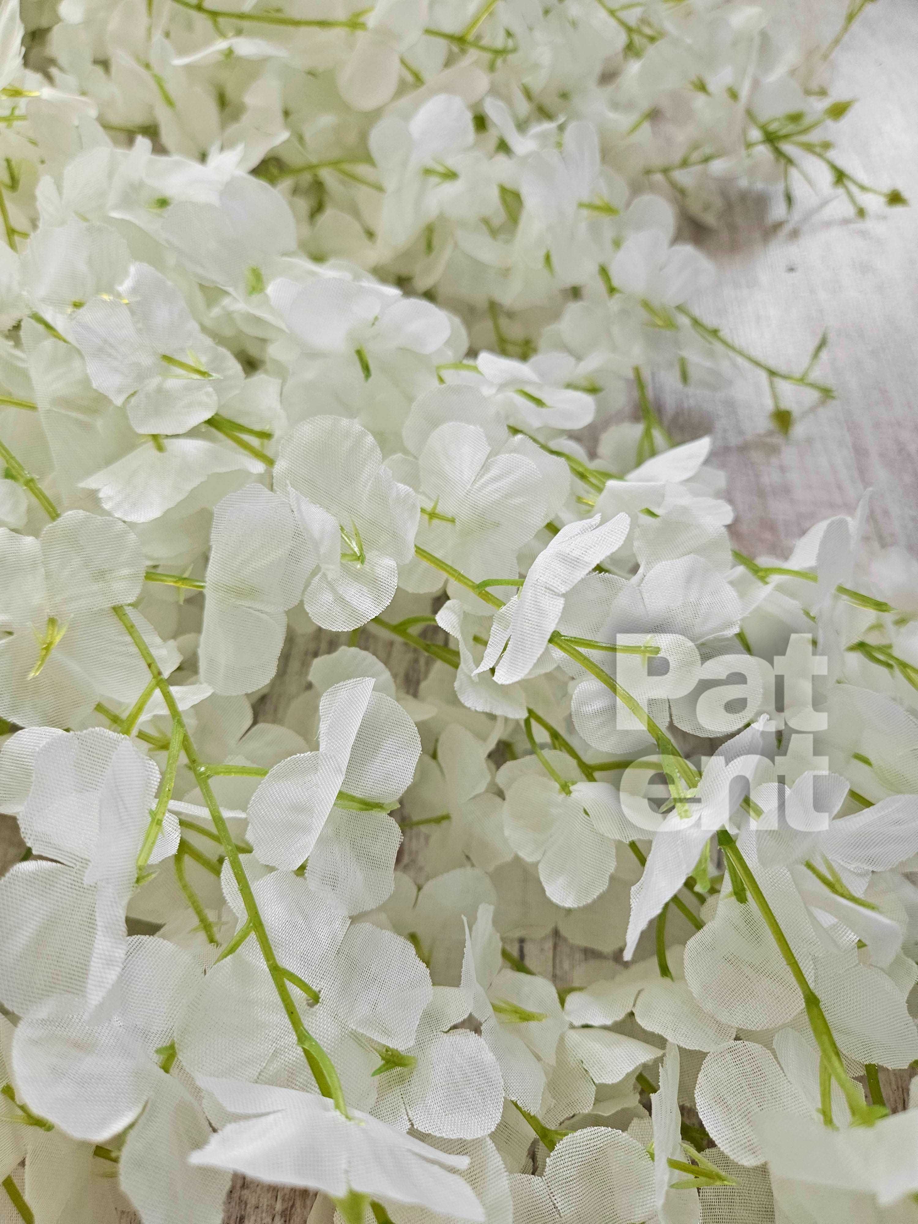Wisteria biała jasna glicynia sztuczna girlanda dekoracja 12 sztuk