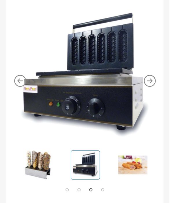 Аппарат корн-дог для приготовления вафли на палочке GoodFood