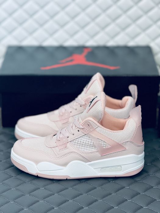Nike Air Retro Jordan 4 pink кроссовки женские розовые Найк Джордан 4