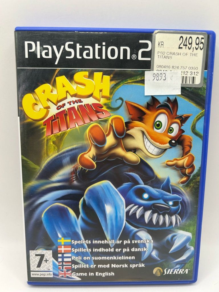 Crash of The Titans 3xA Ps2 nr 9893