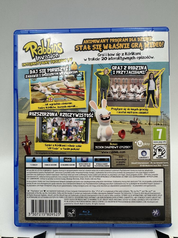 PL Rabbids Invasion Interaktywny Program TV Ps4 Gwarancja