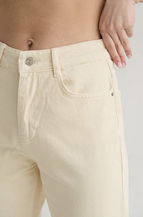 Джинси мом solmar, бежеві джинси zara