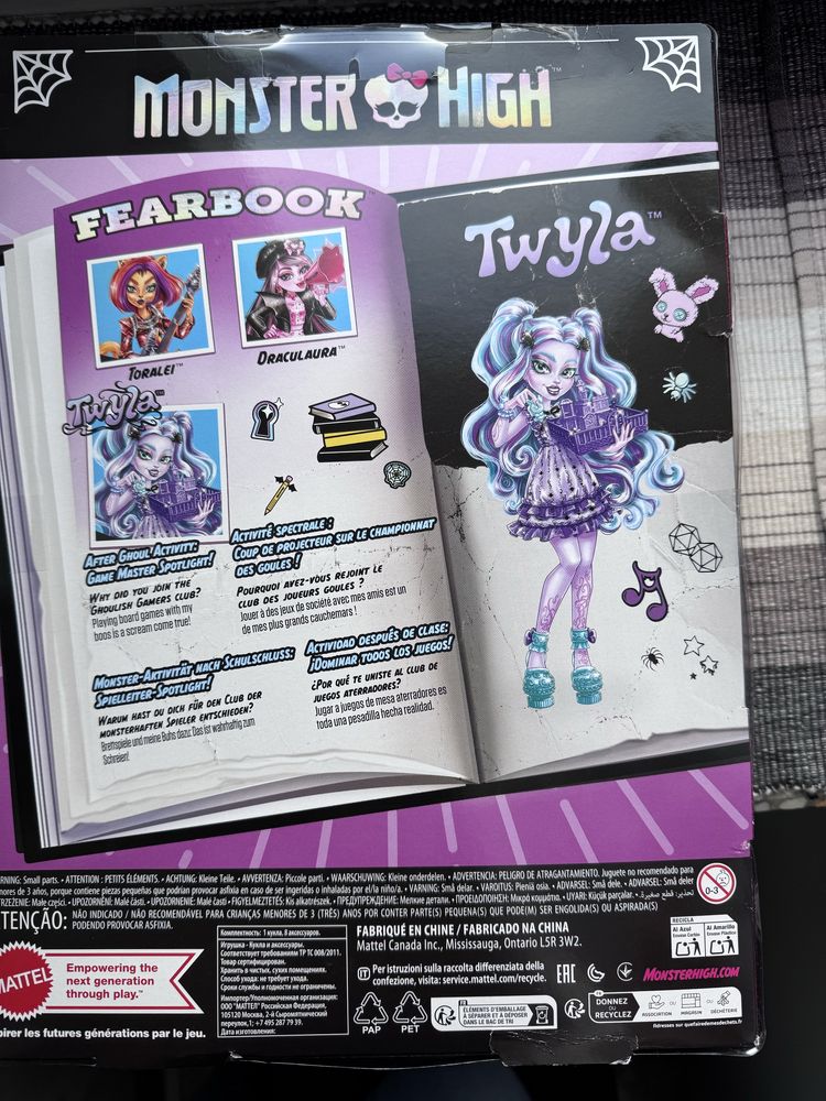 Monster High Fearbook Strasznik Twyla Zestaw