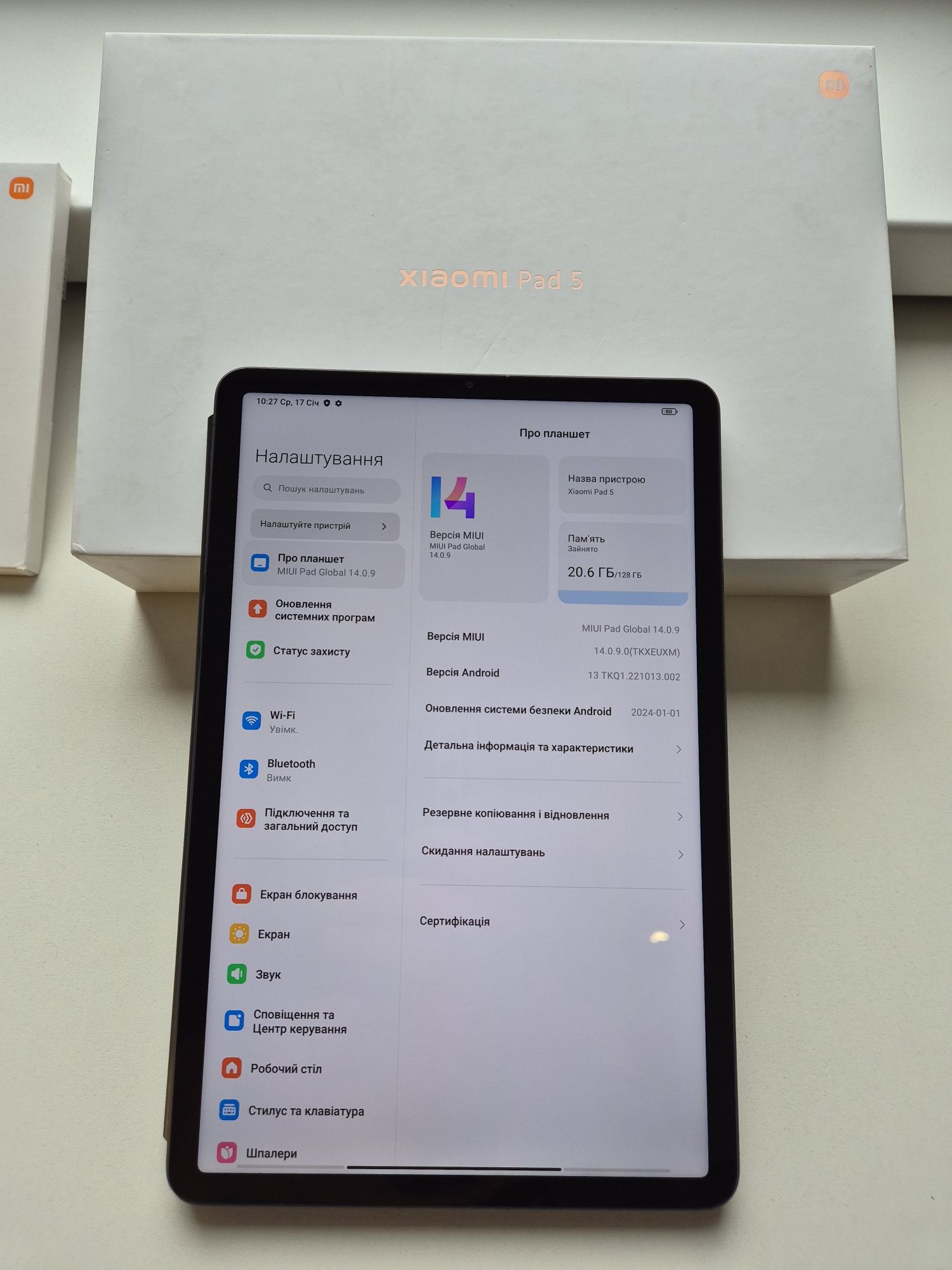 Xiaomi Mi Pad 5 6/128 gb + оригінальний магнітний чохол