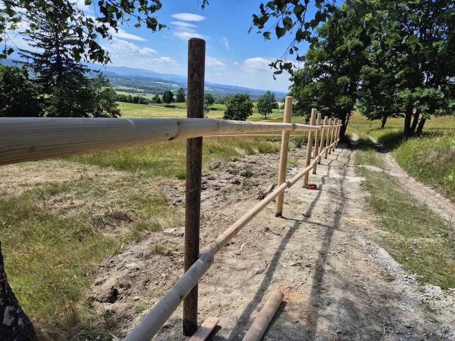 Ogrodzenie Drewniane Padok Lonżownik Zagroda Farmerska Dla Koni Bydła