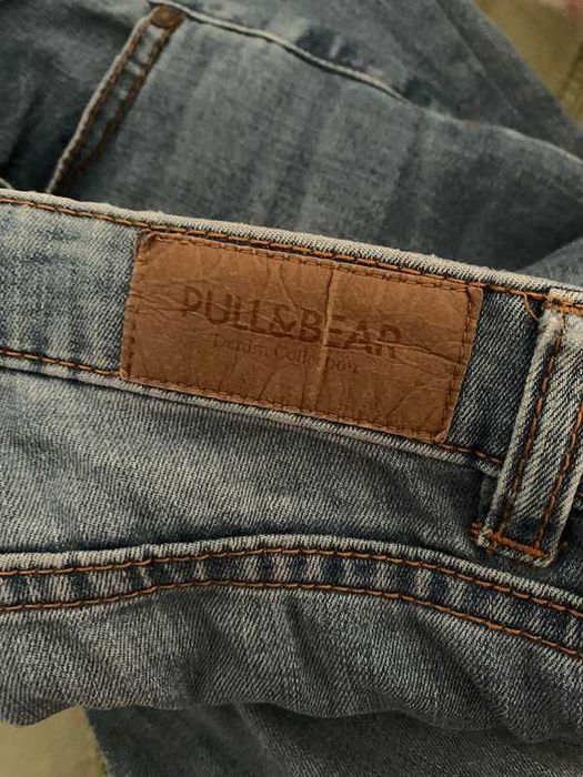 Calças de ganga lavagem média Pull&Bear