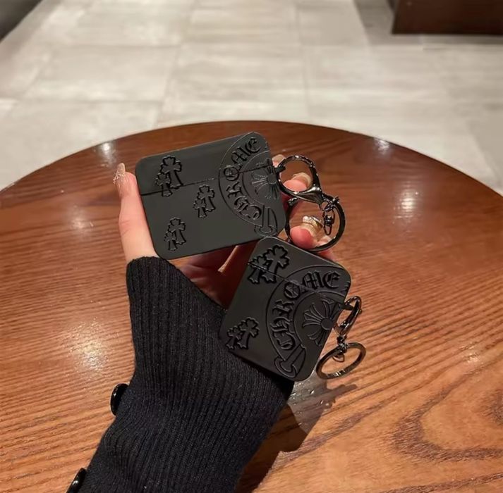 Чохол для навушників AirPods 1, 2 в стилі Хром Хартс