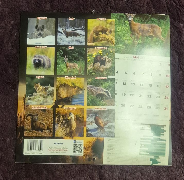 Kalendarz Łowiecki 2026 Avanti