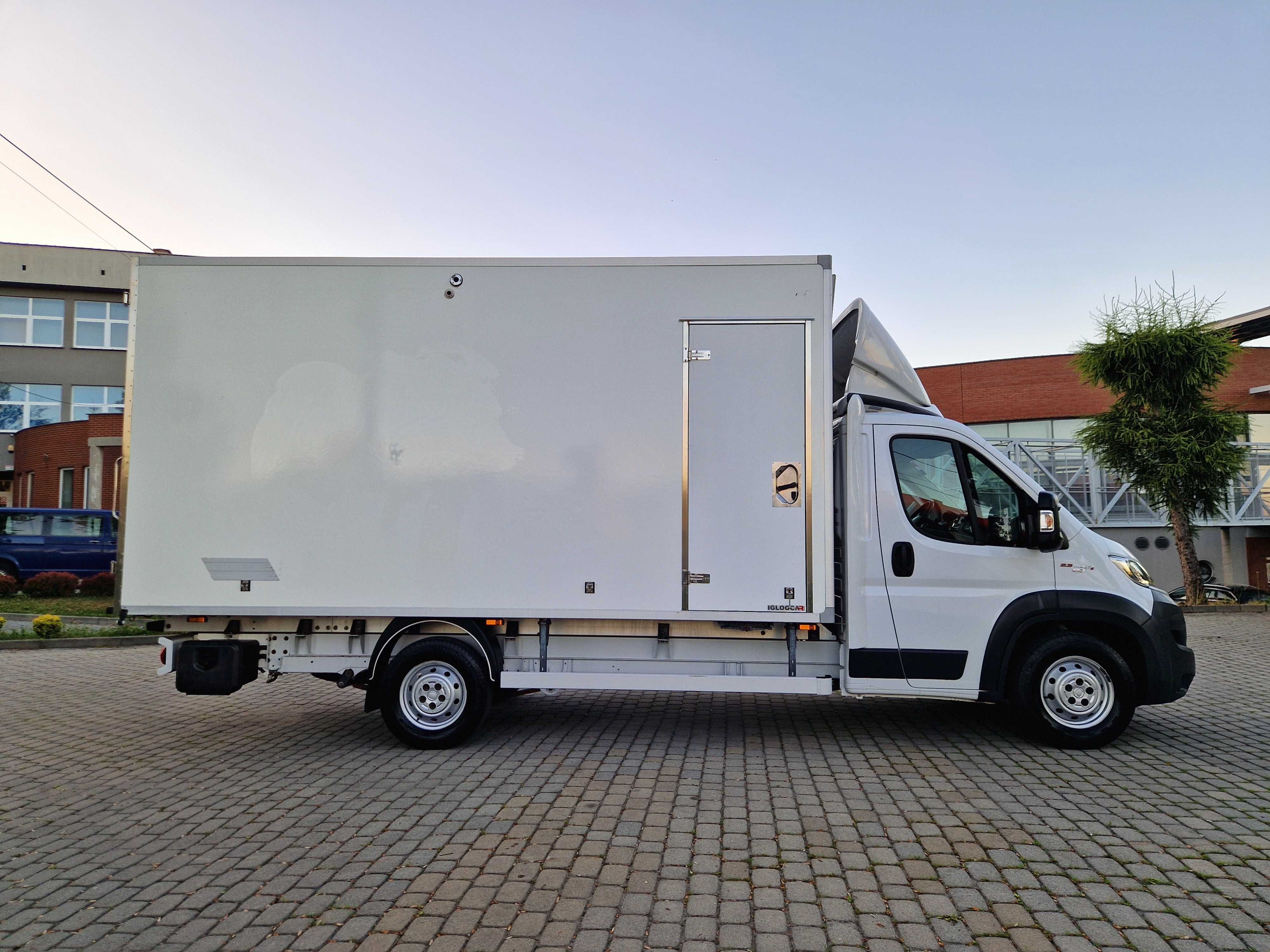 Fiat Ducato 180KM Max Kontener Izoterma Kamper Van Webasto Łóżko Klima