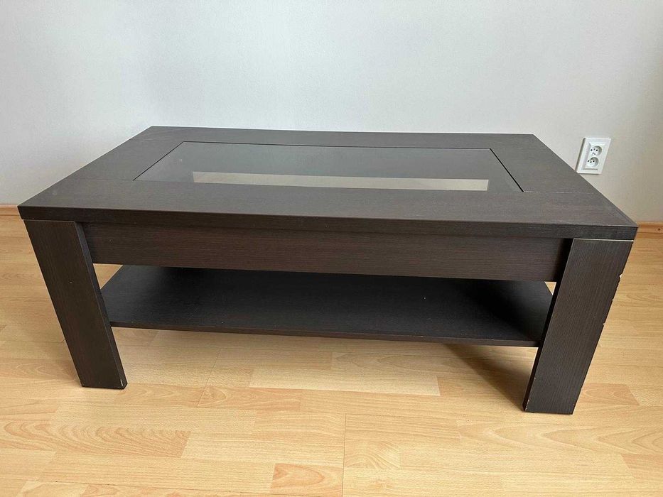 Stół do salonu, ciemny brąz