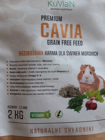 Bezzbozowa karma Premium  dla swinki morskiej 2kg Wysylka 10 zl