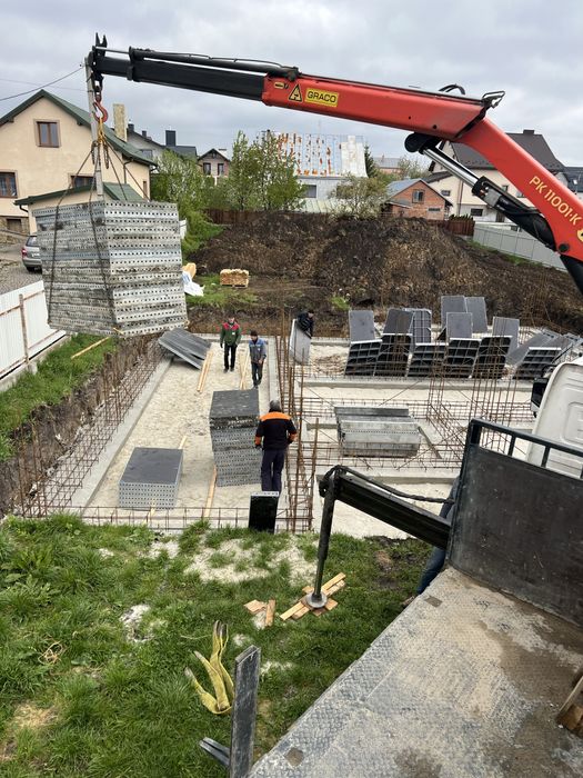 Оренда опалубки для фундаменту:Стінова,Колони,Перекриття,