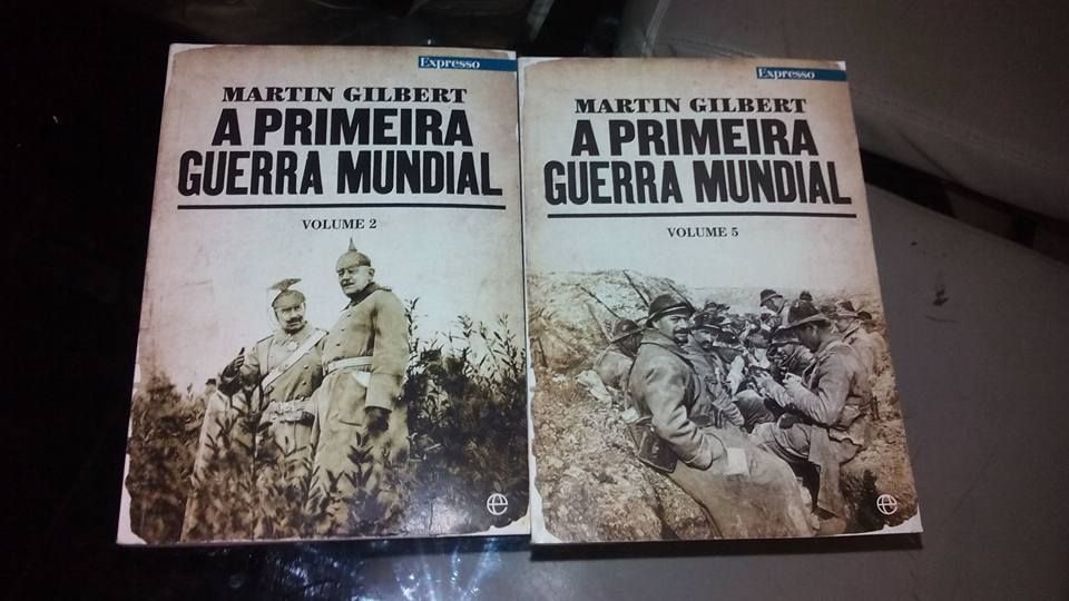 2 livros A PRIMEIRA GUERRA MUNDIAL vol. 2 e 5