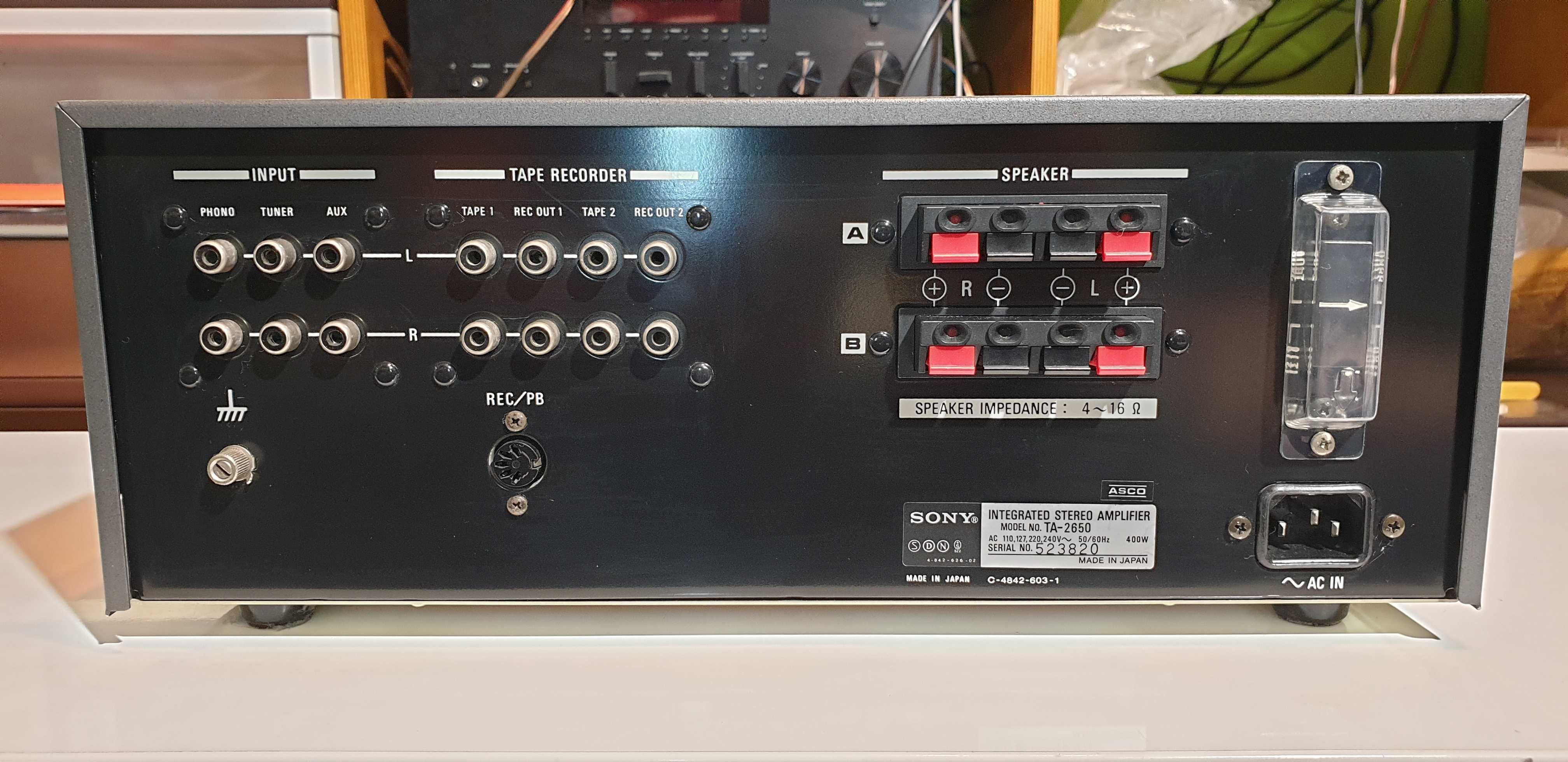Sony TA-2650 Amplifer, Wzmacniacz stereo,vontage, super stan
