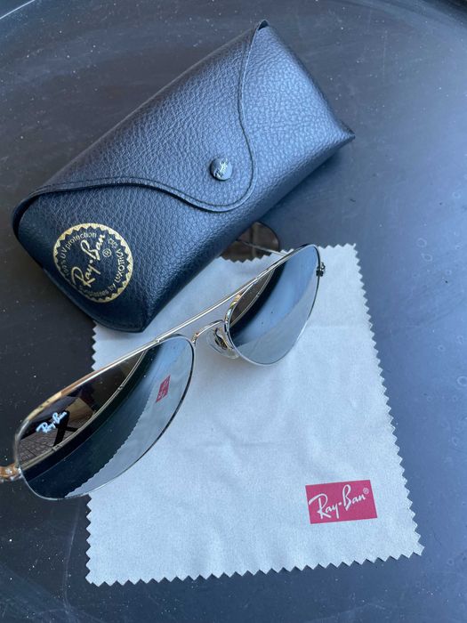 ÓCULOS DE SOL ORIGINAIS RAY-BAN AVIATOR ESPELHADOS