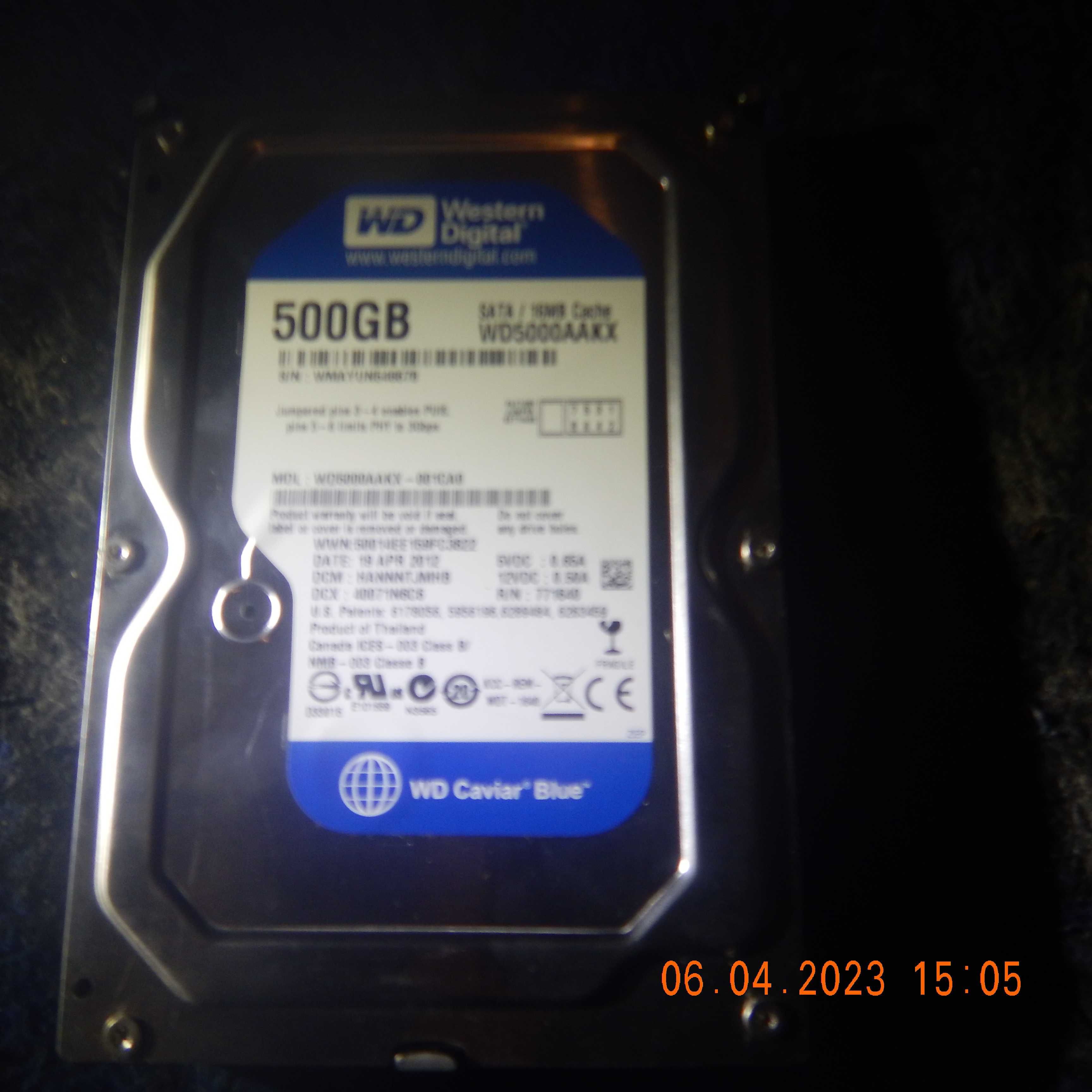 Жёсткий диск HDD WD-500Gb Sata