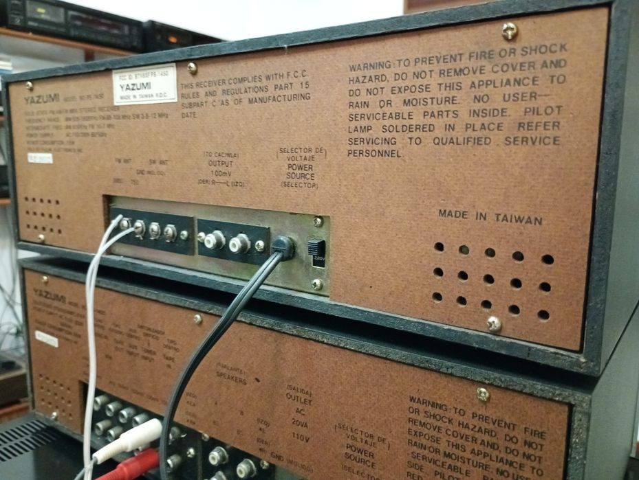 Amplificador e tuner Yazumi