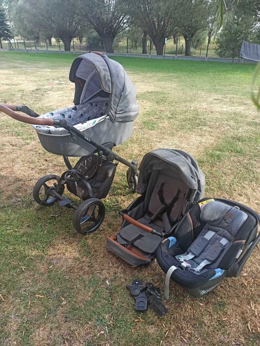 Wózek Bebetto Luca 3 w 1 nosidelko cybex z adapterami