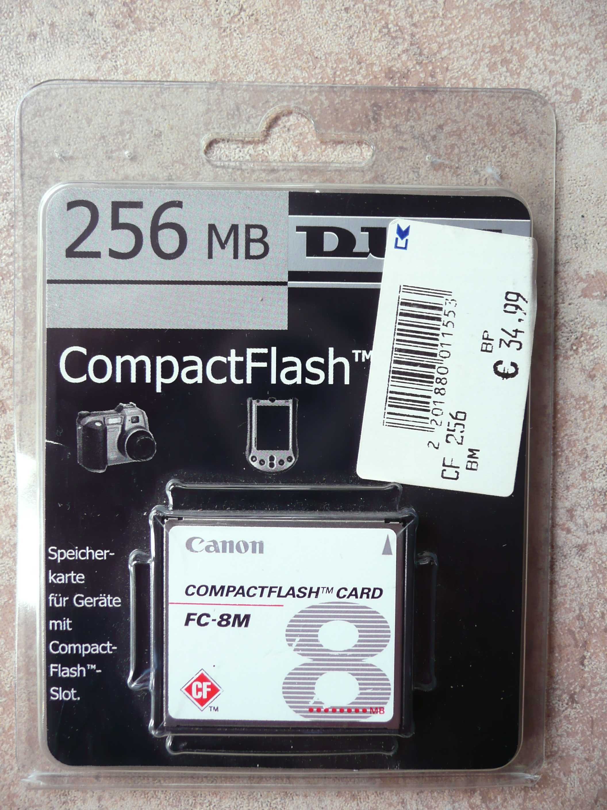 nowa karta compactflash CF canon 8mb