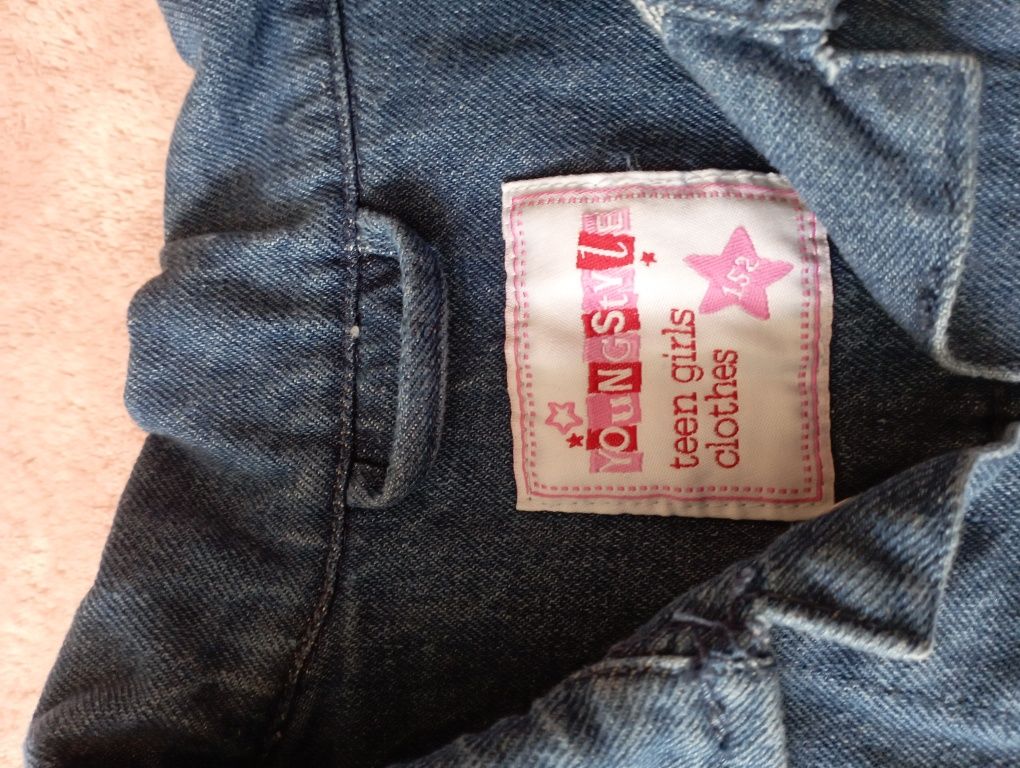 Śliczna katana jeans 152 nowa