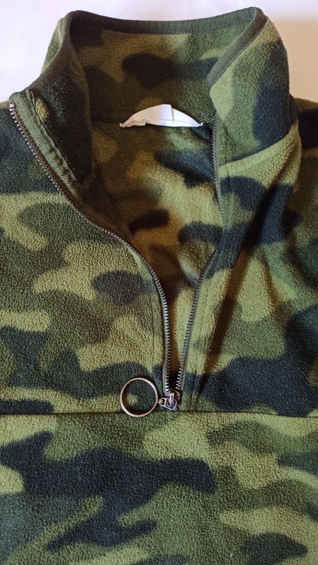 Camisola polar padrão camuflagem Primark XXS