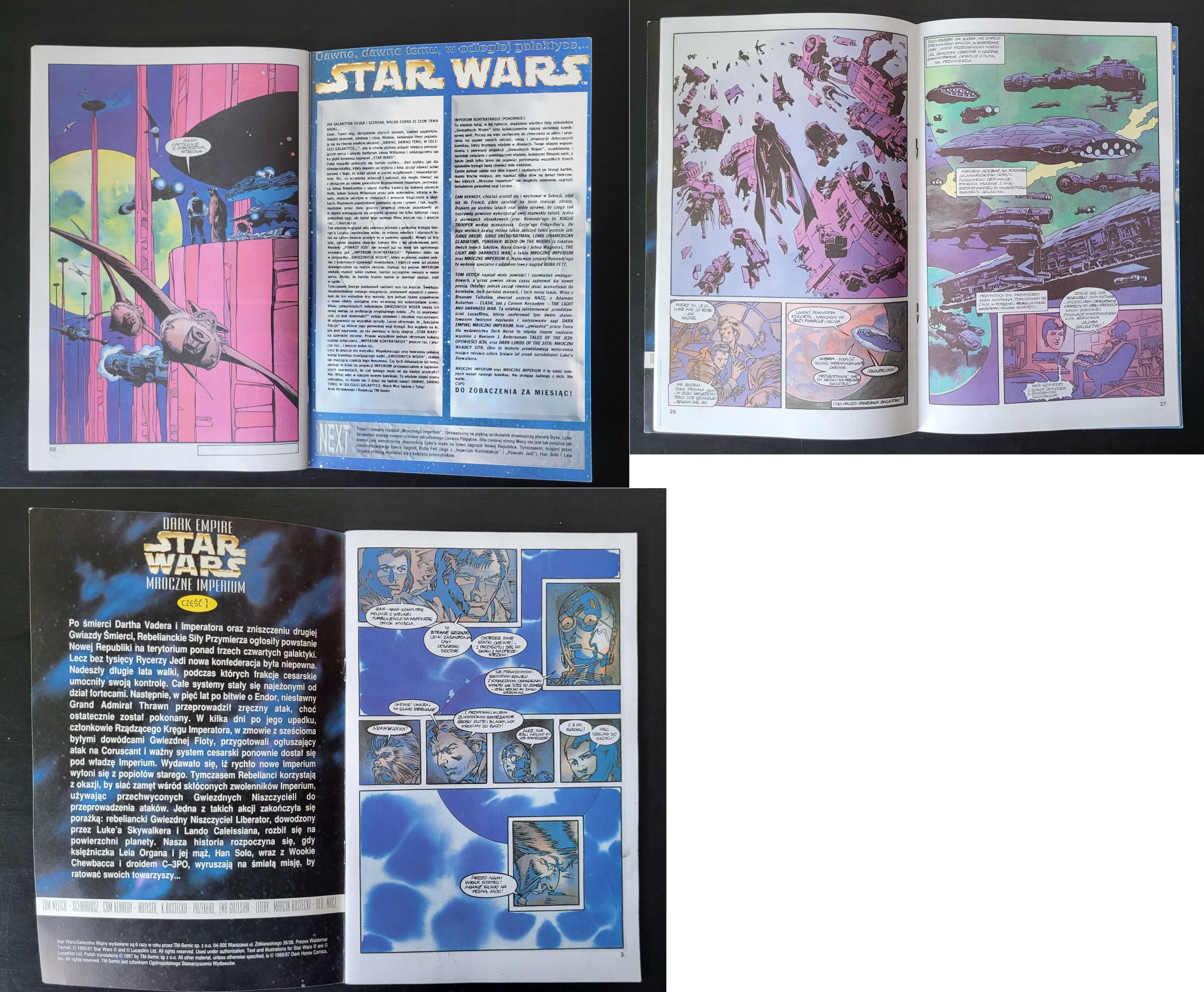 Star Wars Gwiezdne Wojny Dark Empire I i II (1-6) - Komiks TM-Semic