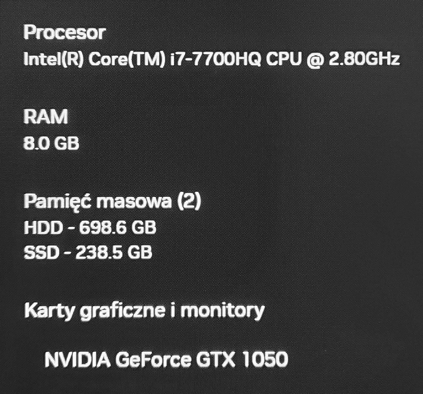 Nitro Gaming - i7 IPS GTX SSD256GB+750GB