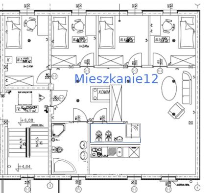 Pokój w nowym mieszkaniu Katowice Bogucice 5 min od Spodka